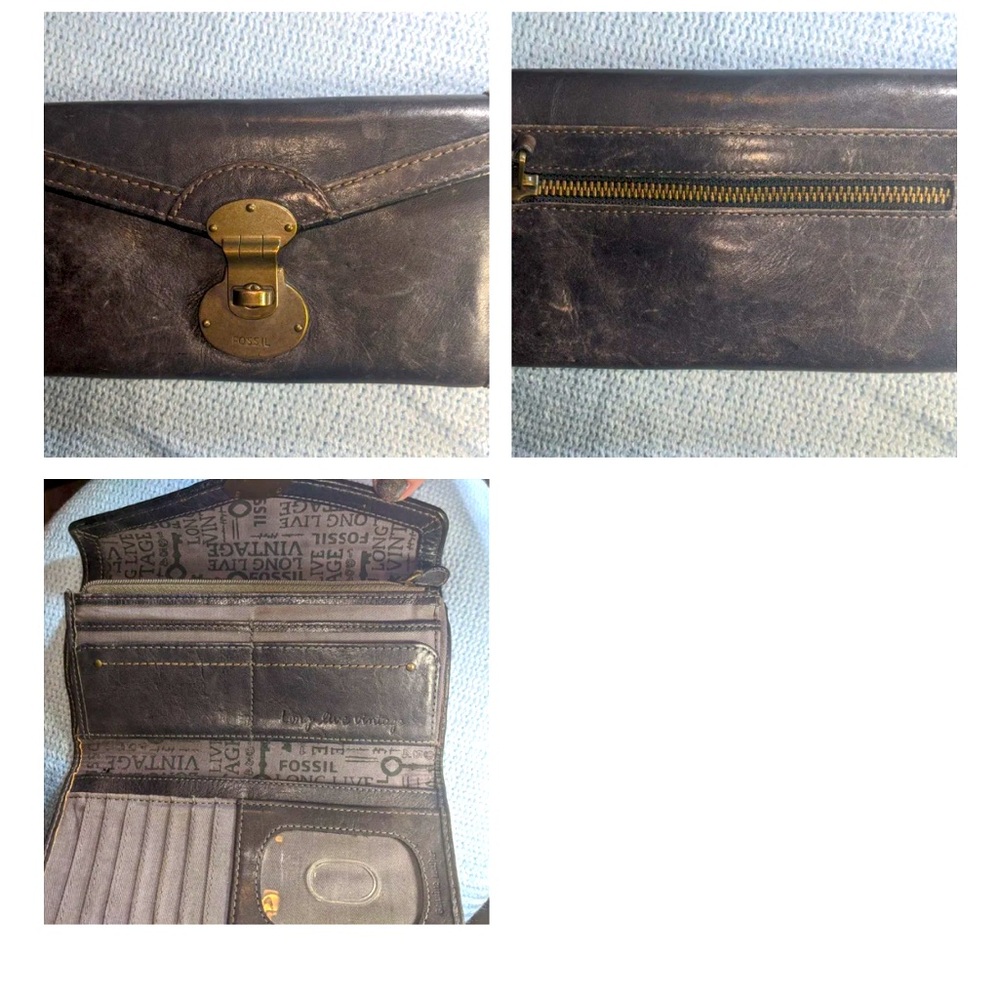 Fossil leather wallet